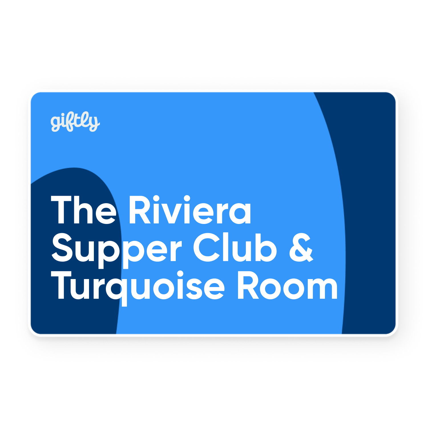 The Riviera Supper Club & Turquoise Room gift cards and elegant event details showcasing upscale dining in La Mesa